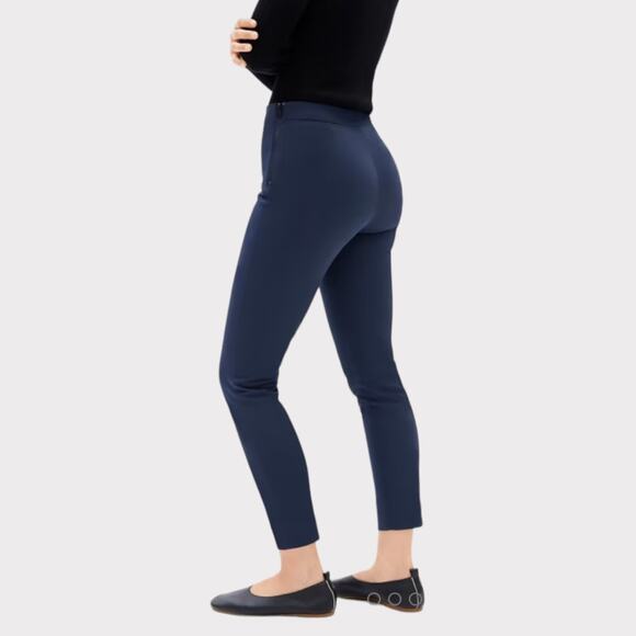 Everlane The Side-Zip Stretch Cotton Pant in Navy sz 6 - Picture 2 of 12